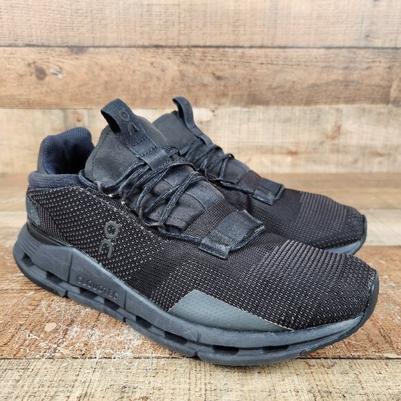 On Cloudnova Women's Size 10.5 Black Athletic Running Gym Trainers Sneaker Shoes - Picture 1 of 10